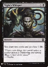 Night's Whisper (100), The List Reprints — Magic card price