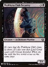 Prakhata Club Security (98), The List Reprints — Magic card price
