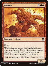 Avarax (117), The List Reprints — Magic card price