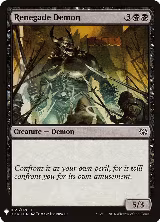 Renegade Demon (59), The List Reprints — Magic card price