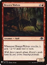 Brazen Wolves (122), The List Reprints — Magic card price
