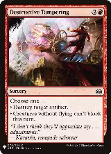 Destructive Tampering (78), The List Reprints — Magic card price