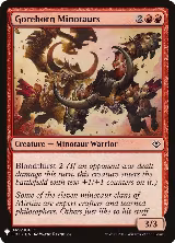 Gorehorn Minotaurs (49), The List Reprints — Magic card price