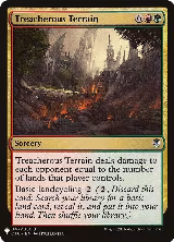 Treacherous Terrain (047/351), The List Reprints — Magic card price