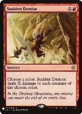 Sudden Demise (059/106), The List Reprints — Magic card price