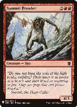 Summit Prowler (160), The List Reprints — Magic card price