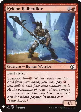 Keldon Halberdier (135), The List Reprints — Magic card price
