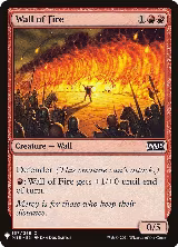 Wall of Fire (167), The List Reprints — Magic card price