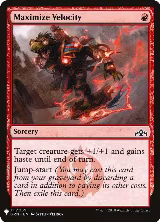 Maximize Velocity (111), The List Reprints — Magic card price