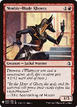 Nimble-Blade Khenra (145), The List Reprints — Magic card price