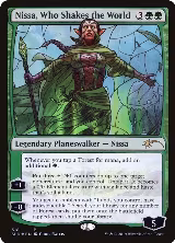 Nissa, Who Shakes the World (Stained Glass) (518), Secret Lair Drop Series — Magic card price