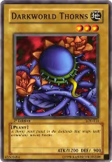 Darkworld Thorns (LOB-114), The Legend of Blue Eyes White Dragon — Yu-Gi-Oh! card price