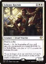 Solemn Recruit (99), Commander 2020 — Magic card price