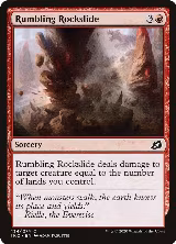 Rumbling Rockslide (134), Ikoria: Lair of Behemoths — Magic card price