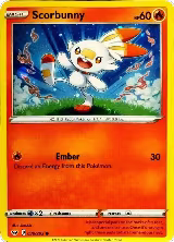 Scorbunny - 030/202 (Cosmos Holo) (030/202), Blister Exclusives — Pokémon card price