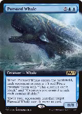 Pursued Whale (Extended Art) (351), Core Set 2021 — Magic card price