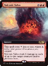 Volcanic Salvo (Extended Art) (371), Core Set 2021 — Magic card price
