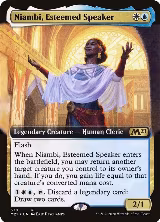 Niambi, Esteemed Speaker (Extended Art) (379) — card price