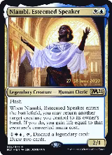 Niambi, Esteemed Speaker (222), Prerelease Cards — Magic card price
