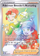 Pokemon Breeder's Nurturing (Secret) (195/189) — card price