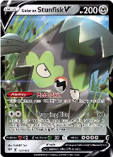Galarian Stunfisk V (128/189), Darkness Ablaze — Pokémon card price