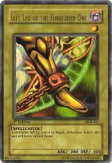 Left Leg of the Forbidden One (LOB-121), The Legend of Blue Eyes White Dragon — Yu-Gi-Oh! card price