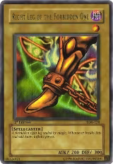 Right Leg of the Forbidden One (LOB-120), The Legend of Blue Eyes White Dragon — Yu-Gi-Oh! card price