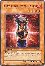 Lady Assailant of Flames (LON-035) — card price