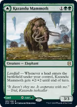 Kazandu Mammoth (189), Prerelease Cards — Magic card price