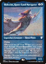 Malcolm, Keen-Eyed Navigator (Foil Etched) (560) — card price
