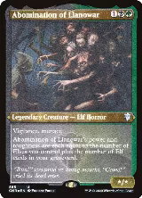 Abomination of Llanowar (Foil Etched) (585) — card price