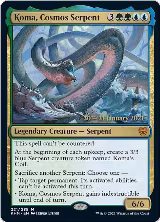 Koma, Cosmos Serpent (221), Prerelease Cards — Magic card price