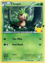 Chespin - 6/25 (006/025), McDonald's 25th Anniversary Promos — Pokémon card price