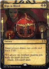 Sign in Blood (Foil Etched) (32) — card price