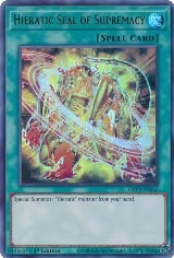 Hieratic Seal of Supremacy (GFTP-EN055) — card price