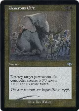 Generous Gift (Retro Frame) (Foil Etched) (2) — card price