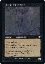 Changeling Outcast (Retro Frame) (Foil Etched) (12) — card price