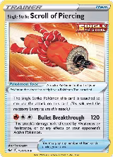Single Strike Scroll of Piercing (154/198) — card price