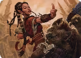 Half-Elf Monk Art Card (28) — card price