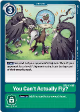 You Can't Actually Fly? (BT5-101 U), Battle of Omni — Digimon card price