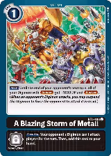A Blazing Storm of Metal! (BT5-103 U), Battle of Omni — Digimon card price