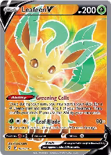 Leafeon V (Full Art) (166/203), Evolving Skies — Pokémon card price