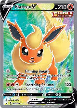 Flareon V (Full Art) (169/203), Evolving Skies — Pokémon card price