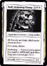 Ruff, Underdog Champ (No PW Symbol), Mystery Booster: Convention Edition Exclusives — Magic card price