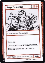 Siege Elemental (No PW Symbol), Mystery Booster: Convention Edition Exclusives — Magic card price