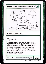 Bear with Set's Mechanic (No PW Symbol) — card price