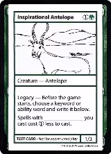 Inspirational Antelope (No PW Symbol), Mystery Booster: Convention Edition Exclusives — Magic card price