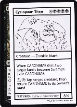 Cyclopean Titan (No PW Symbol) — card price