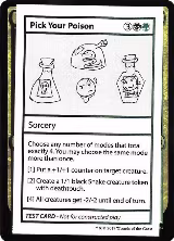 Pick Your Poison (No PW Symbol), Mystery Booster: Convention Edition Exclusives — Magic card price