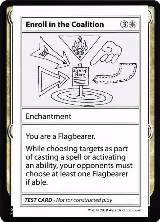 Enroll in the Coalition (No PW Symbol) — card price